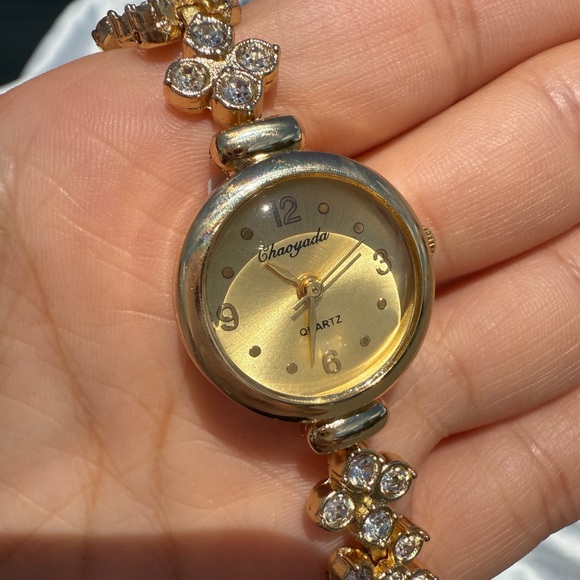 Panthere Vintage classy Gold Chain Bracelet Zircon/waterproof - Picture 12 of 14